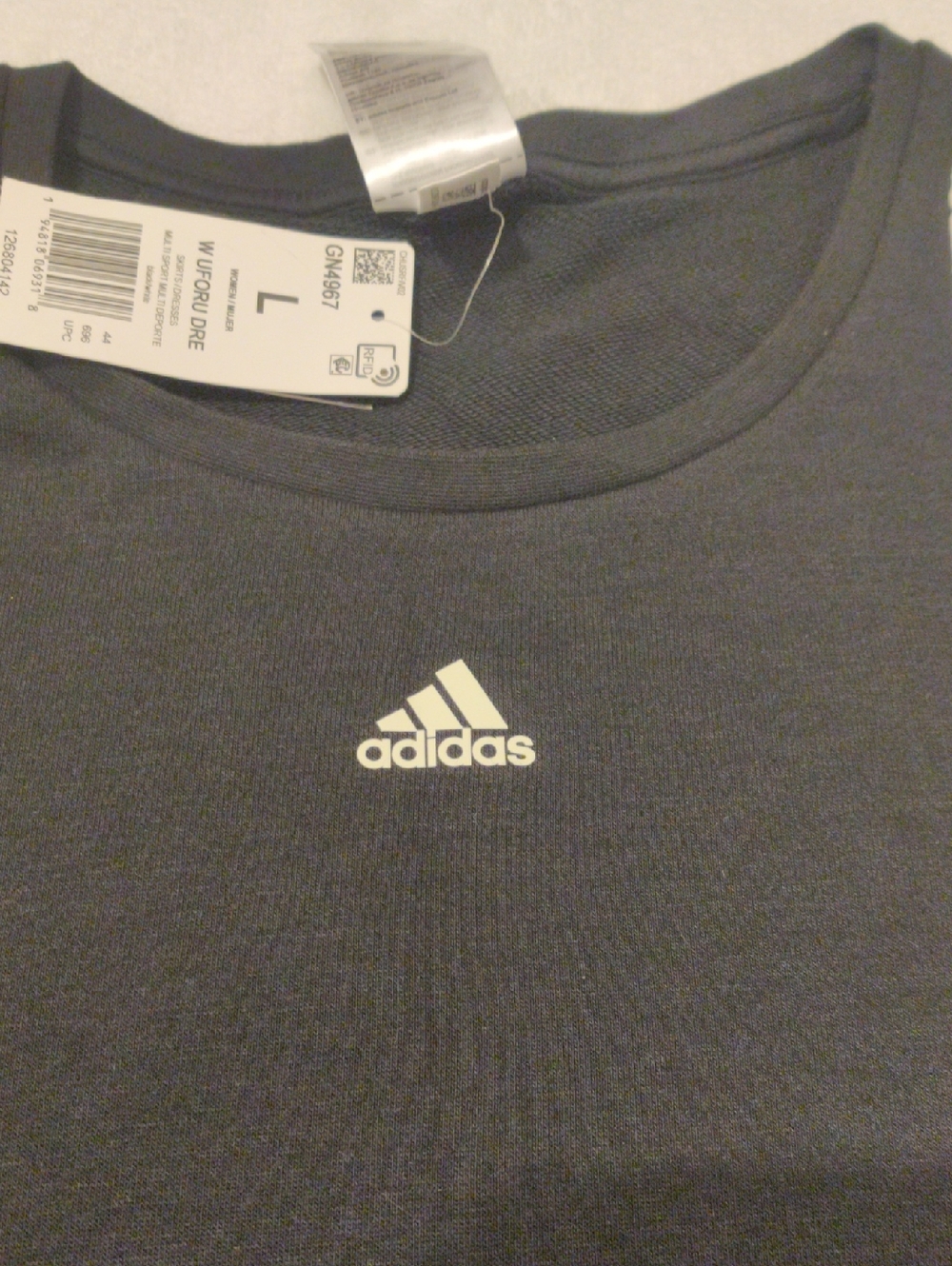 adidas Black Sleeveless Sport Dress with White Trim - Picture 14 of 16